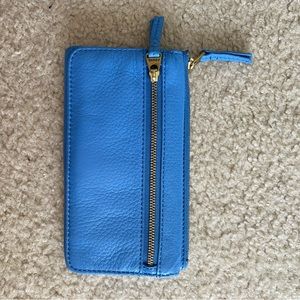 Fossil wallet blue